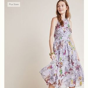 Anthro Hermia Midi Dress